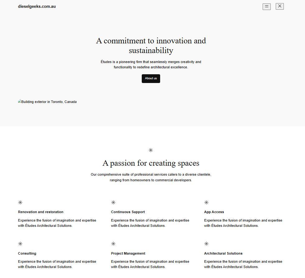 DieselGeeks site before the rebuild