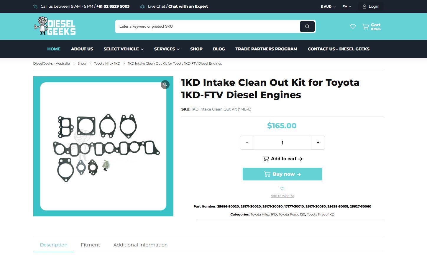 Product page