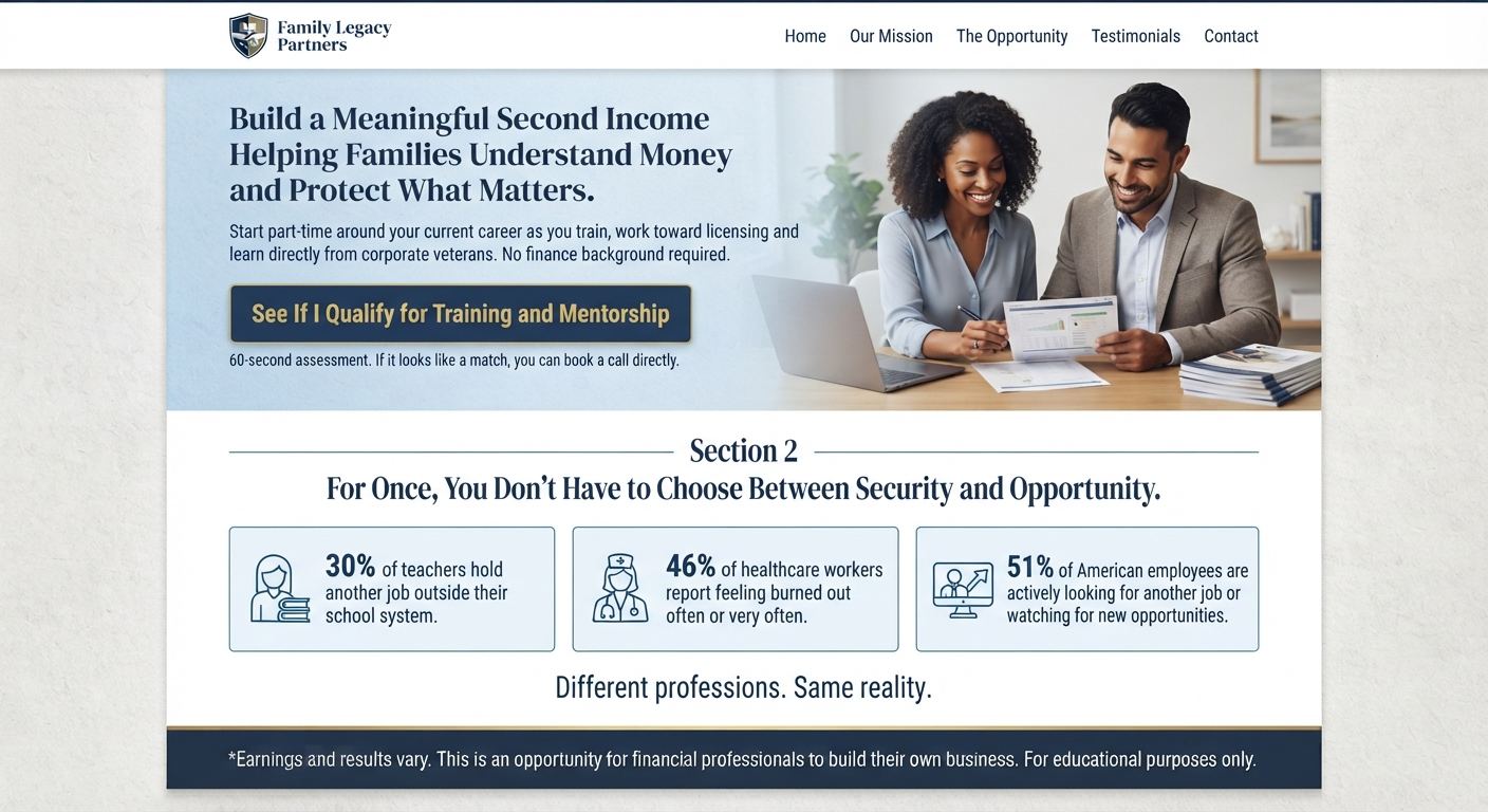 Landing page